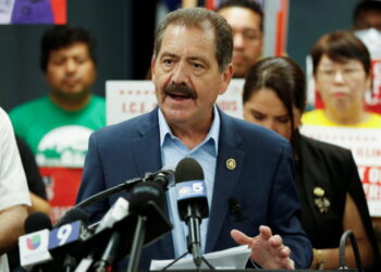 Congressional Democrats try to enter an ICE facility in Broadview, Illinois