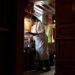 Waitress Mattie Wright serves guests at the Old Ebbitt Grill in Washington