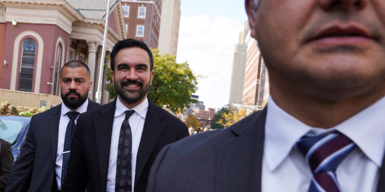 Zohran Mamdani campaigns in New York City