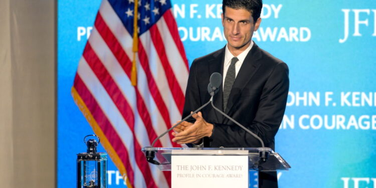 Former U.S. Vice President Pence receives the JFK Profile in Courage in Boston