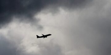 Flights leave Logan airport in Boston