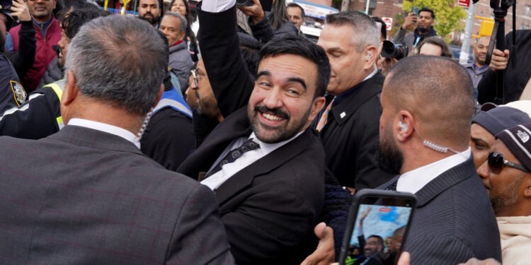 Zohran Mamdani campaigns in New York City