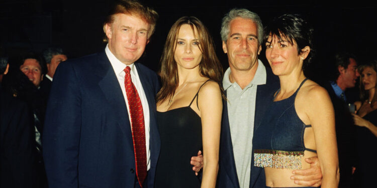 Trump, Knauss, Epstein, & Maxwell At Mar-A-Lago