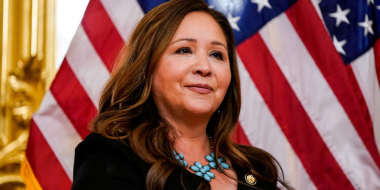 Democratic U.S. Representative Grijalva is sworn in at the U.S. Capitol in Washington