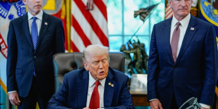 U.S. President Trump holds event to sign executive order, at the White House, in Washington