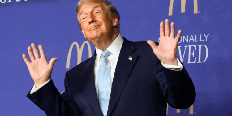 U.S. President Trump speaks at McDonald's Impact Summit
