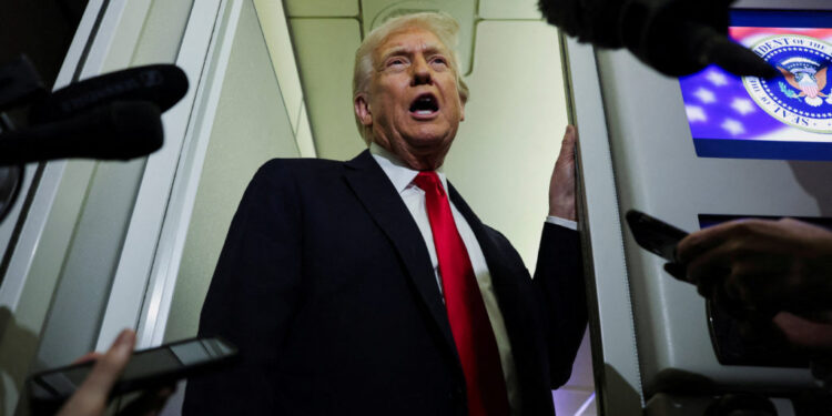 FILE PHOTO: U.S. President Trump departs for Florida