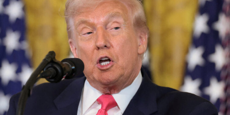 FILE PHOTO: U.S. President Trump holds event to sign executive order at the White House in Washington
