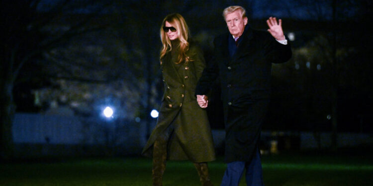 U.S. President Donald Trump returns from Florida at the White House in Washington, D.C.
