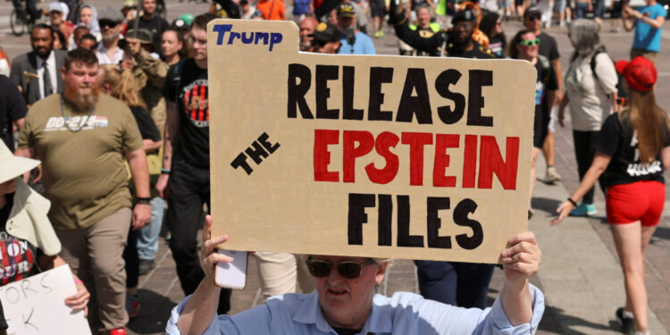 Anti-Trump protesters march at the U.S. Capitol in Washington