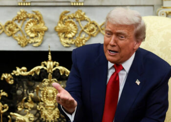 U.S. President Donald Trump meets Saudi Crown Prince Mohammed bin Salman at the White House in Washington