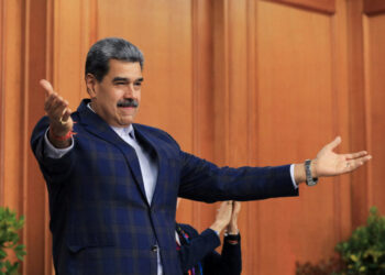 Venezuela's President Maduro participates in an event with evangelical groups praying for peace