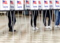 Voters head to the polls on election day in Michigan
