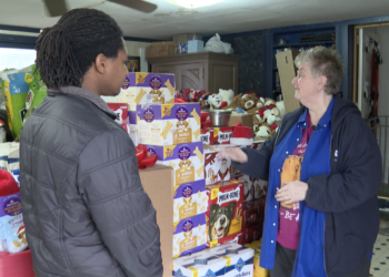 two shot DOG DONATIONS GIVEAWAY