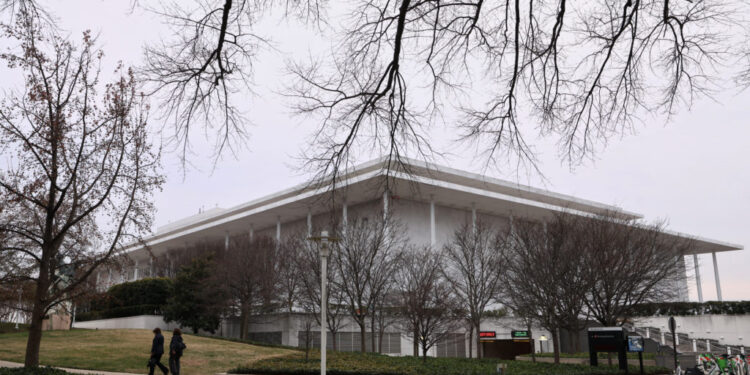 The Kennedy Center, to be renamed The Trump-Kennedy Center, in Washington