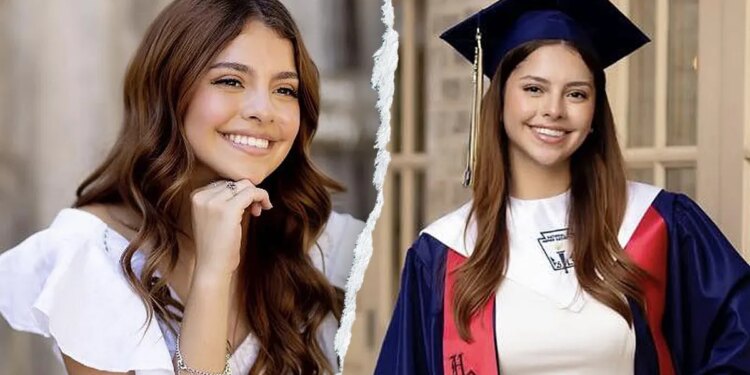 Camila Mendoza Olmos wearing graduation cap