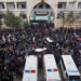 Funeral of several people who were killed in an explosion at a mosque of the Alawite minority sect yesterday, Syrian state...