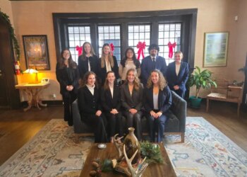 The Notre Dame Student Policy Network members pose for a photo. The student group won the Dorothy Buell Youth Environmental Award, which is awarded to either an individual or group between the ages of 13 and 24 who advocate for the environment within the Lake Michigan Watershed. (Save the Dunes/Provided)