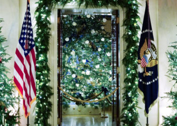 White House Christmas Decorations Press Preview