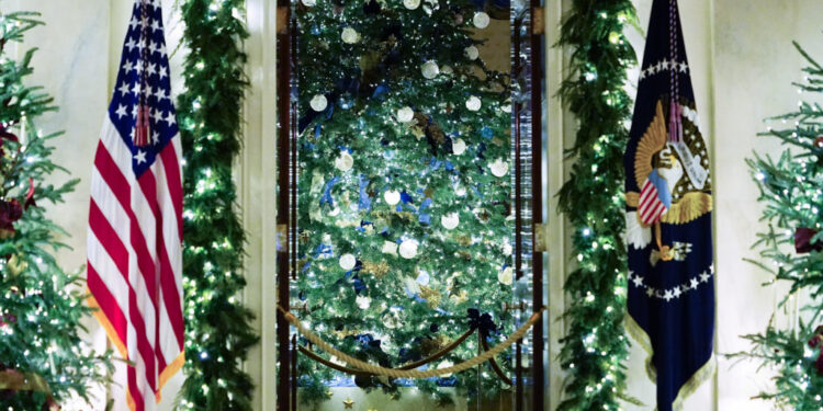 White House Christmas Decorations Press Preview