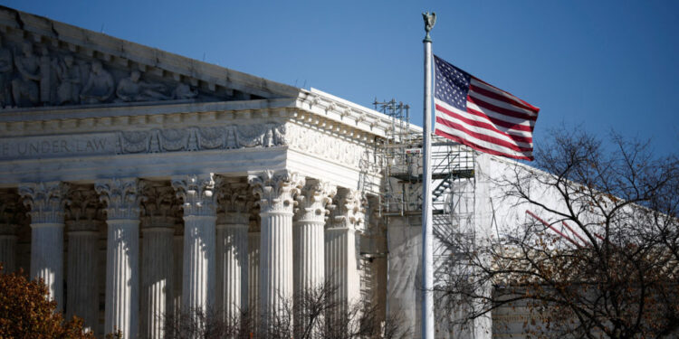 FILE PHOTO: A view of the U.S. Supreme Court in Washington