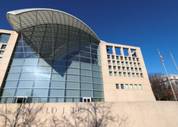 Trump’s name on the United States Institute of Peace in Washington