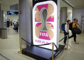 Official FIFA World Cup countdown clock in Miami