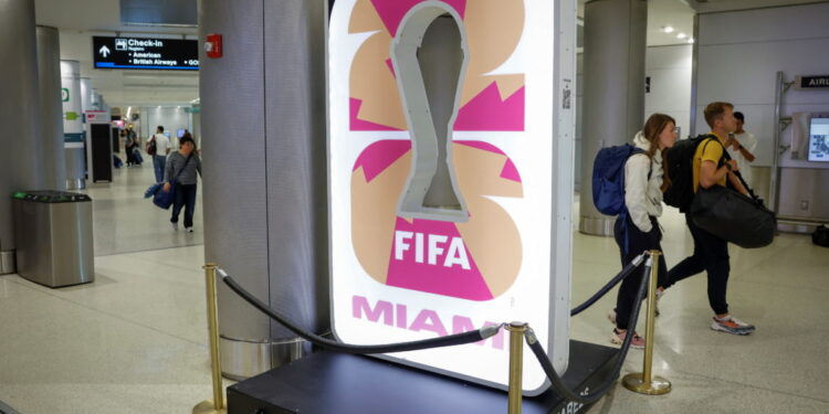 Official FIFA World Cup countdown clock in Miami