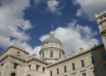 The Indiana State Capitol building in Indianapolis. Photo provided by Getty Images
