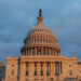 The U.S. Capitol at sunset in Washington, D.C.