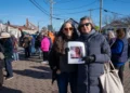 Batya Diamond and Lexi Ladd at No Kings Rally at Five Corners in Vineyard Haven, MA.