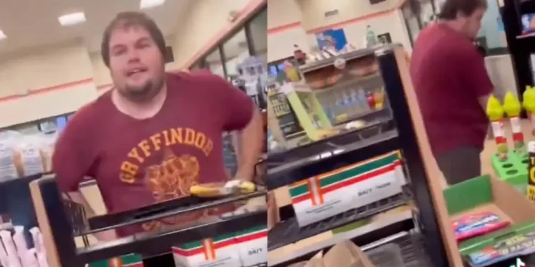 Black 7-Eleven Employee Calls White Man's Bluff After He Chucks Candy, Hurls the N-Word, Then He Becomes an Internet Joke