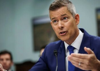 Secretary of Transportation Sean Duffy testifies during a hearing before the House Appropriations Committee