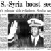 President Ronald Reagan said the release of Navy Lt. Robert Goodman Jr. on Jan. 3, 1984, would be "helpful" for U.S.-Syria relations and could unite the countries in working toward peace in Lebanon. (Chicago Tribune)