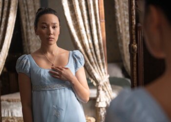 Bridgerton. Yerin Ha as Sophie Baek in episode 403 of Bridgerton. Cr. Liam Daniel/Netflix © 2025