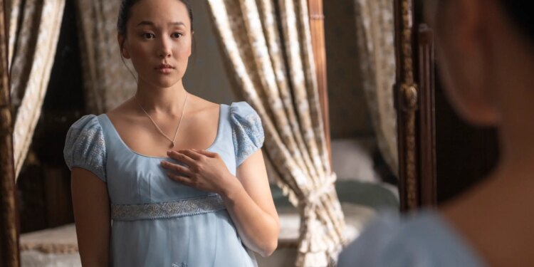 Bridgerton. Yerin Ha as Sophie Baek in episode 403 of Bridgerton. Cr. Liam Daniel/Netflix © 2025