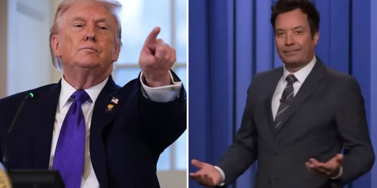 Jimmy Fallon skewered Donald Trump’s Nobel obsession by joking that he’d grab the prize first and worry about the rules later. (Photo credit: The Tonight Show Starring Jimmy Fallon/YouTube; X/The White House)