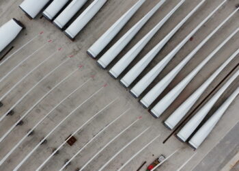 Rotor blades and other parts for for the ongoing construction of the Revolution Wind in New London