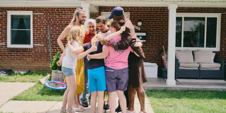 Queer Eye. (L to R) Jonathan Van Ness, Tan France, Antoni Porowski, Kate Janosko, Karamo Brown in episode 1003 of Queer Eye. Cr. Jenny Anderson/Netflix © 2026