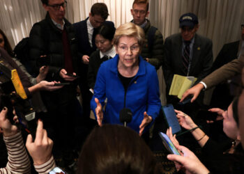 U.S. Senator Warren speaks about the future of the Democratic Party in Washington