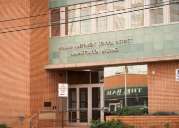 The Midland Independent School District administration building in downtown Midland on Oct. 7, 2025.