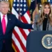 President Donald Trump shared the one "unpresidential" thing first lady Melania Trump believes he constantly does in public. (Photo by Andrew Harnik/Getty Images)