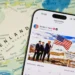 Smartphone Displays Donald Trump Post on Truth Social About Greenland