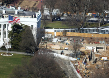 FILE PHOTO: Trump's White House ballroom under construction in Washington