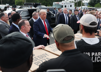 President Trump Visits Law Enforcement And National Guard During D.C. Crime Crackdown