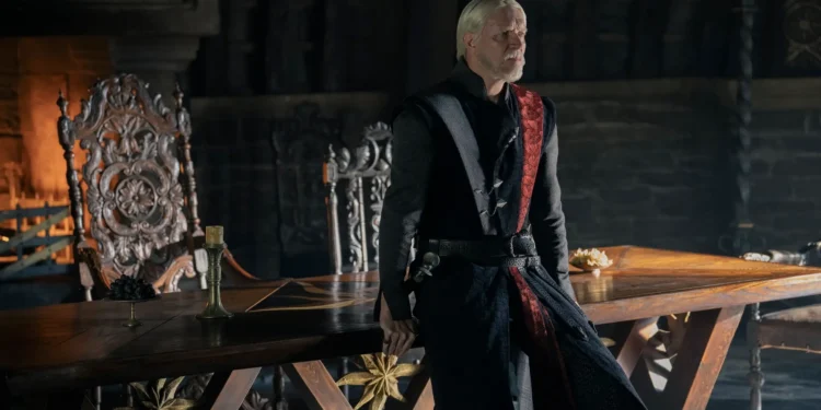 Sam Spruell as Maekar Targaryen in Episode 6 of 'A Knight of the Seven Kingdoms.'