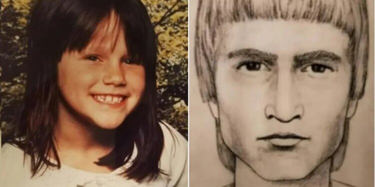 Split of Morgan Violi and the suspect's sketch