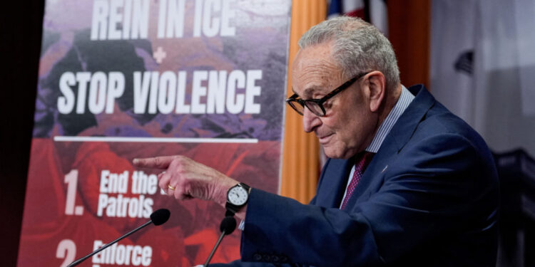 Senate Minority Leader Chuck Schumer Holds a News Conference