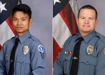 Officers Pradeep Tamang and David Reed