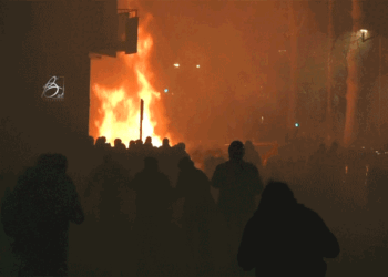 clashes with demonstrators following a march in support of Askatasuna, a left-wing social centre that was evicted by authorities in Turin, Italy, Jan. 31, 2026.